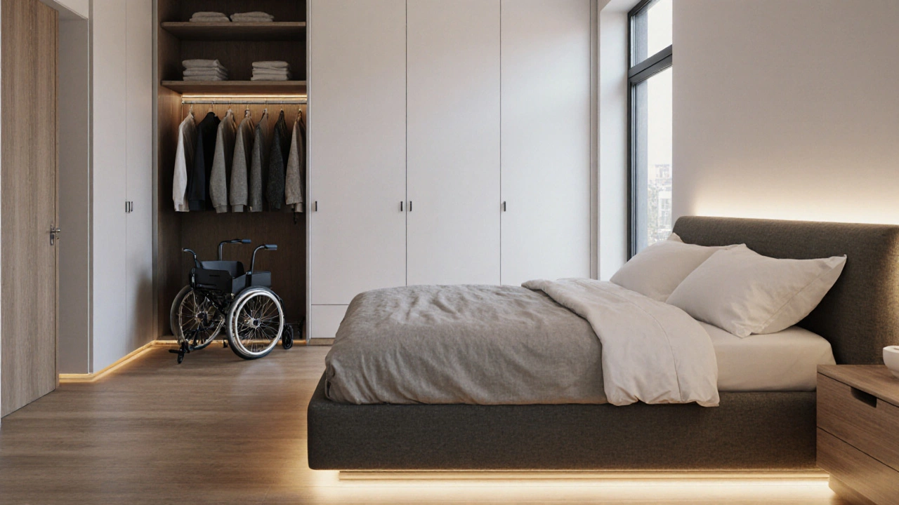 Barrierefreies Schlafzimmer: So gestalten Sie Bett, Wege und Licht richtig