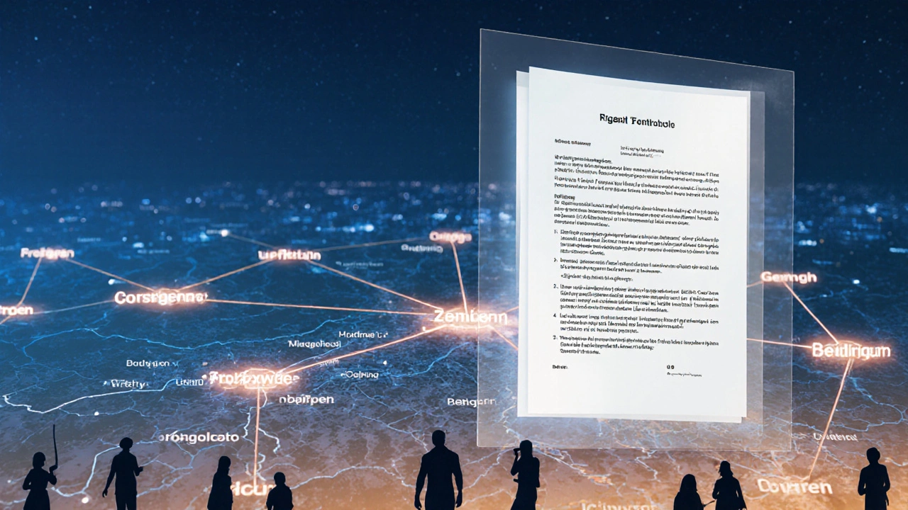 Rechtlicher Rahmen für Zwischennutzungen als schwebendes Dokument über einer deutschen Stadtlandkarte.