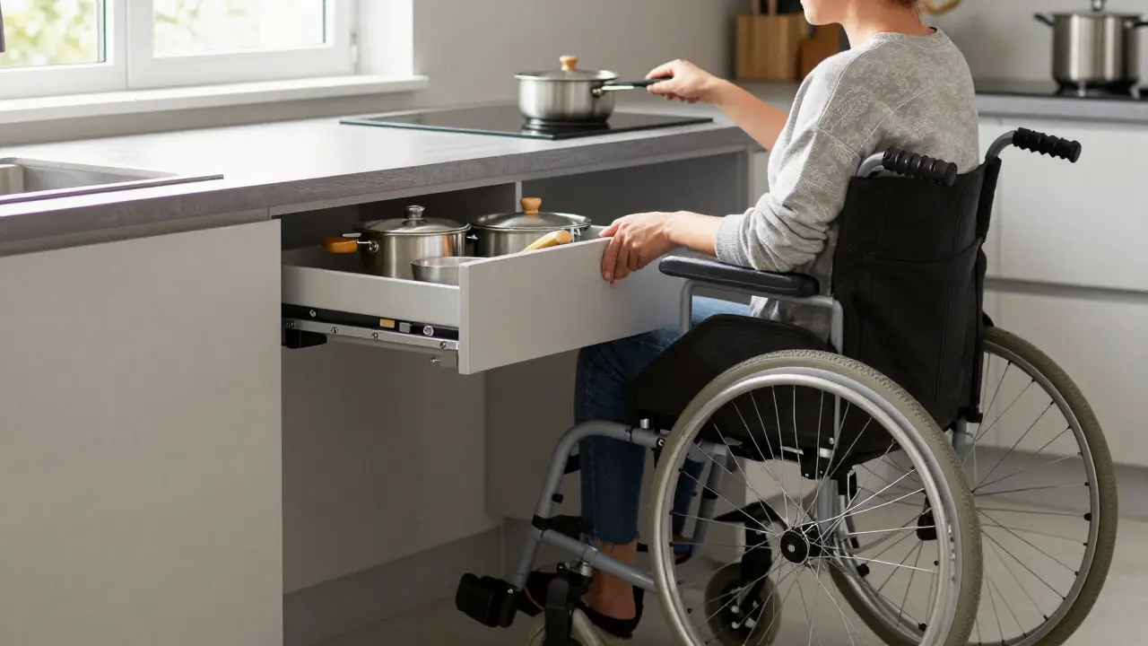 Küchenanpassung barrierefrei: Arbeitshöhen und Auszüge für mehr Selbstständigkeit