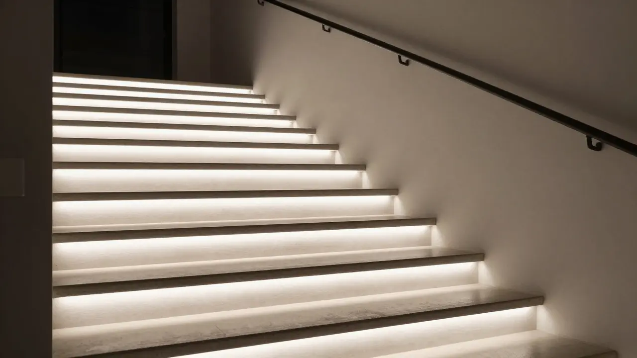 Treppenbeleuchtung integrieren: So sichern Sie Ihre Treppe und schaffen Atmosphäre