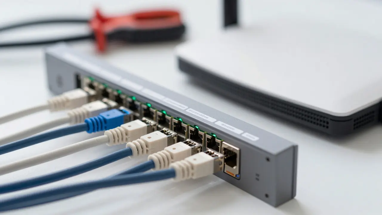 Patch-Panel und Mesh-Router für eine stabile Heimnetzwerk-Installation