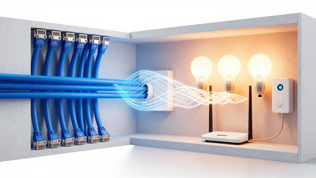 Vergleich von verkabelter und drahtloser Smart-Home-Infrastruktur