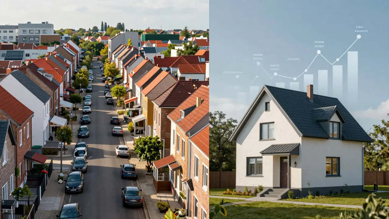 Kontrast zwischen Marktvorfeld und Ertragsanalyse bei Immobilienbewertung
