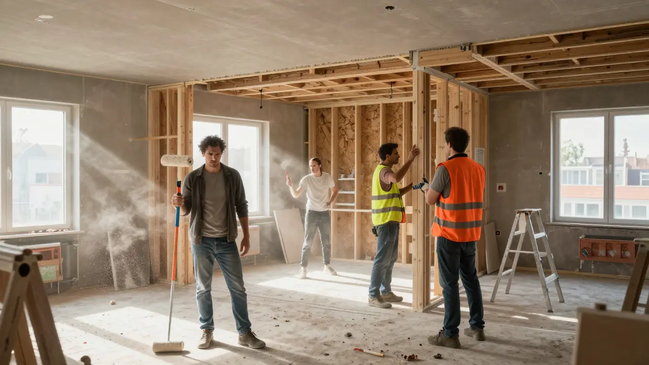 Bauzeitenplan erstellen: Gewerke koordinieren für die Hausrenovierung