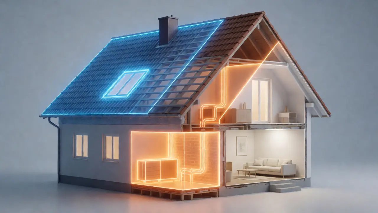 Konzeptuelle Darstellung der Sanierungsreihenfolge am Haus