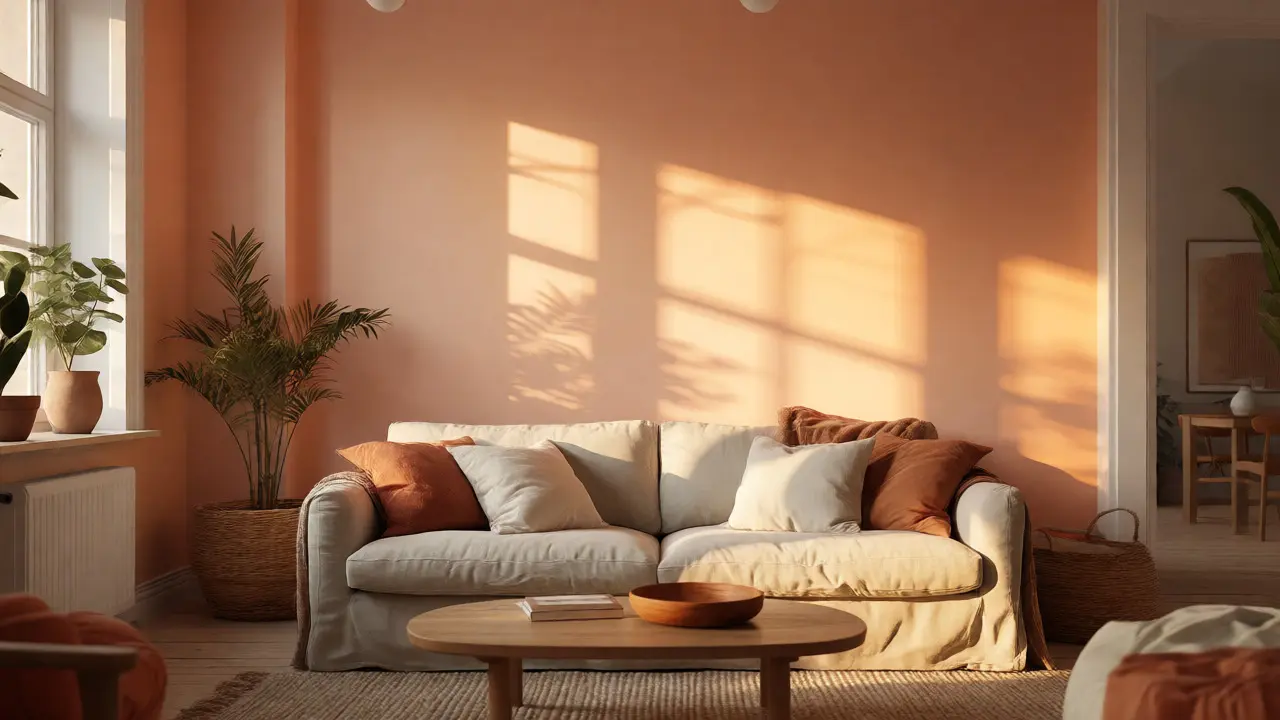 Farbtrends 2024 für Ihr Eigenheim: Peach Fuzz, Erdtöne & Co. richtig einsetzen