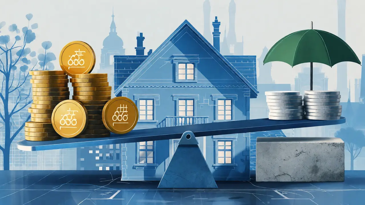 Konzeptdarstellung der 15-Prozent-Grenze bei Immobilieninvestitionen